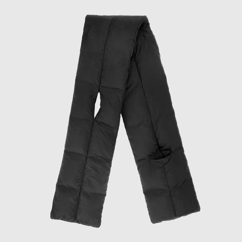 Black scarf on a white background