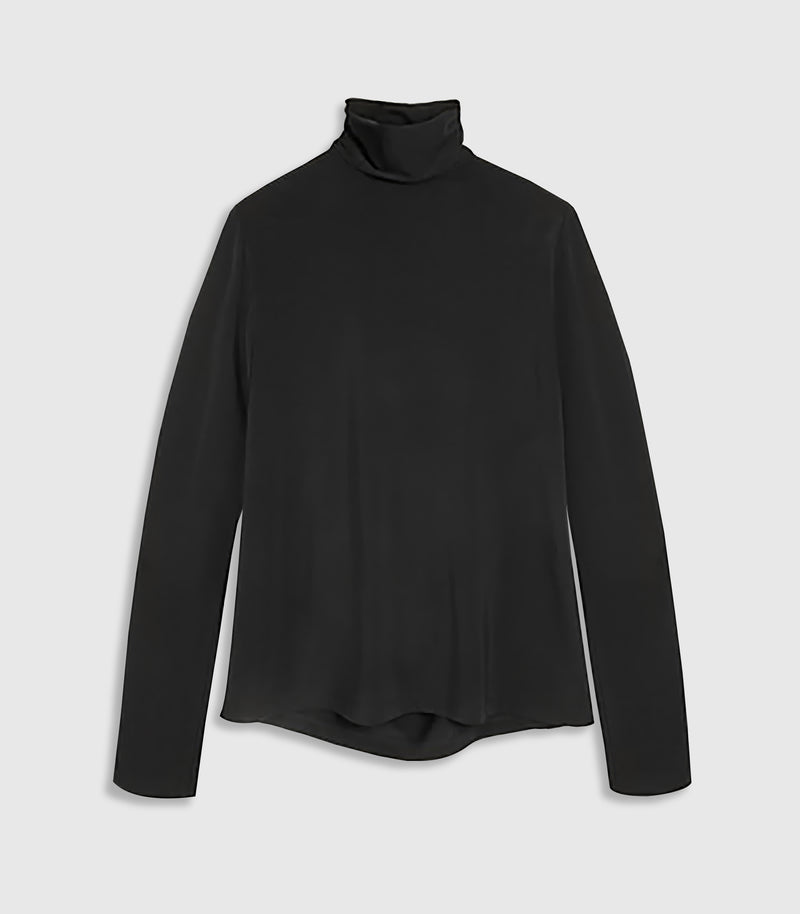 Violet Black Draped Top