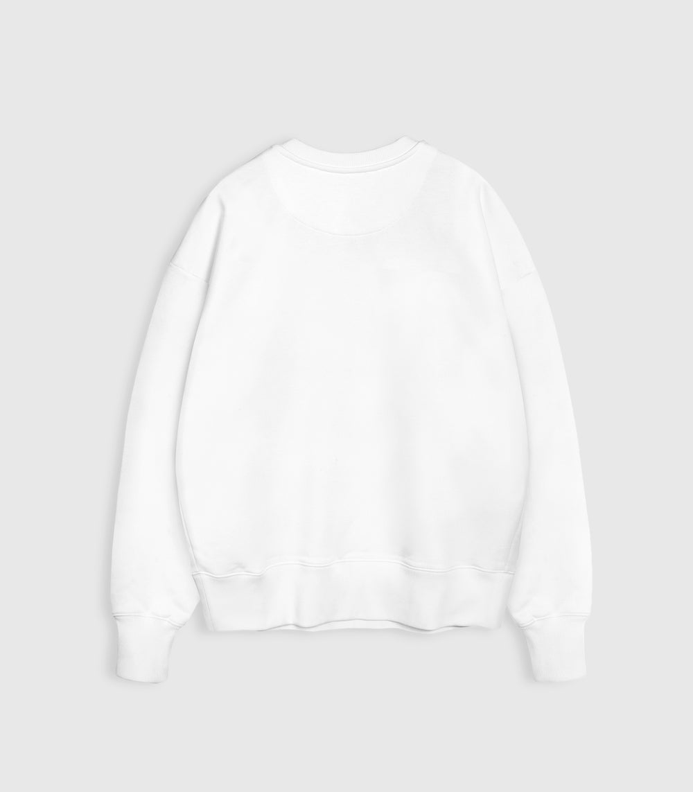 Love Crew Sweatshirt White