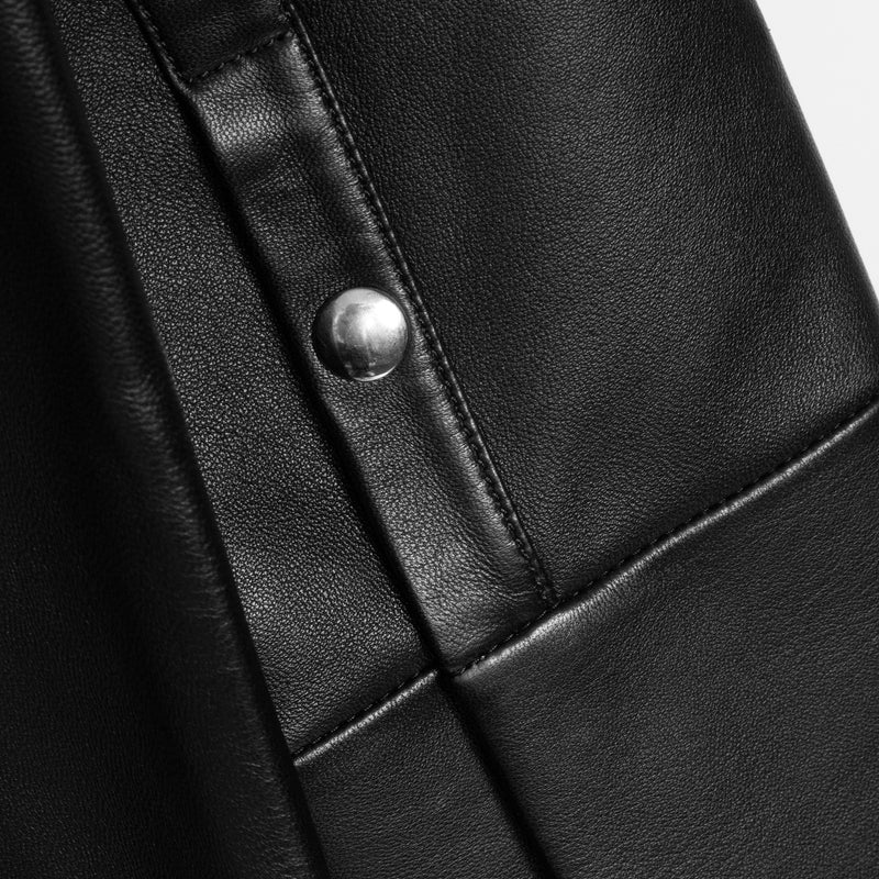 Chloe Black Leather Coat